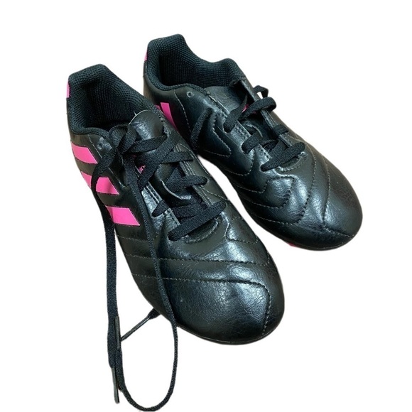 ADIDAS Kids Cleats - Black and Pink - Size 1 - Picture 2 of 6